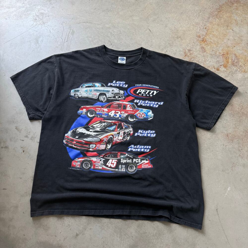 Vintage Y2K Petty Family Racing Nascar Sports Classic Retro T-shirt Size 2XL